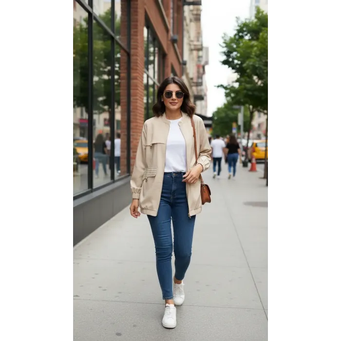 Nuss Çep Detayli Kap - 6041 BEJ