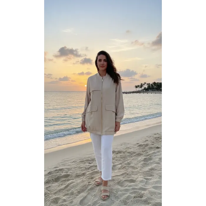 Nuss Çep Detayli Kap - 6041 BEJ