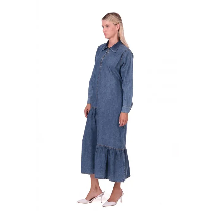 invee Kot Elbise 7162 LACİVERT