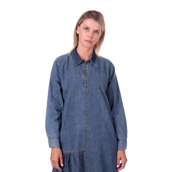 invee Kot Elbise 7162 LACİVERT