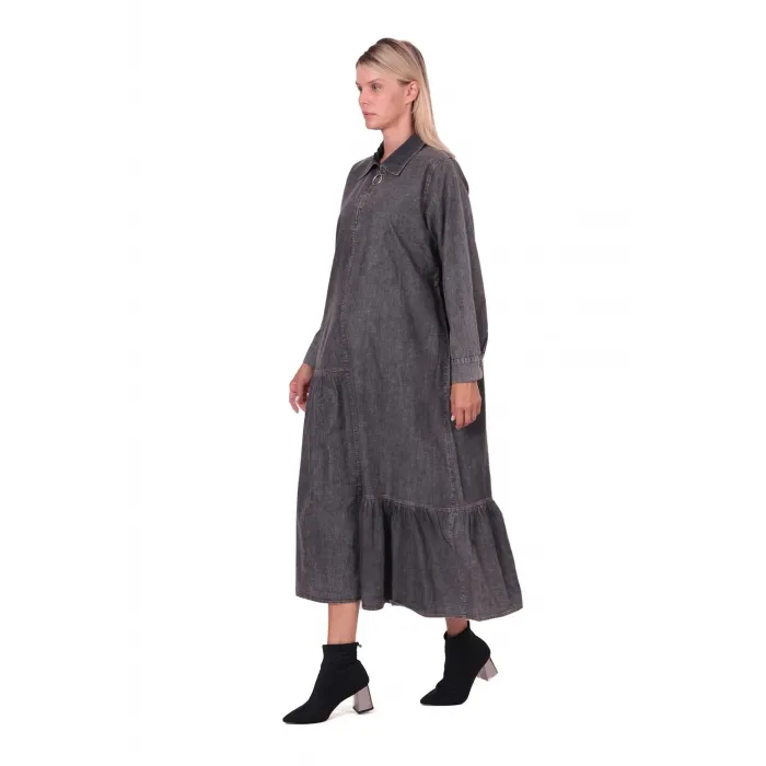 invee Kot Elbise 7162 SİYAH