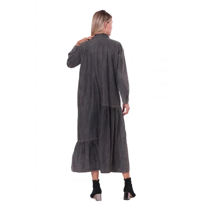 invee Kot Elbise 7162 SİYAH