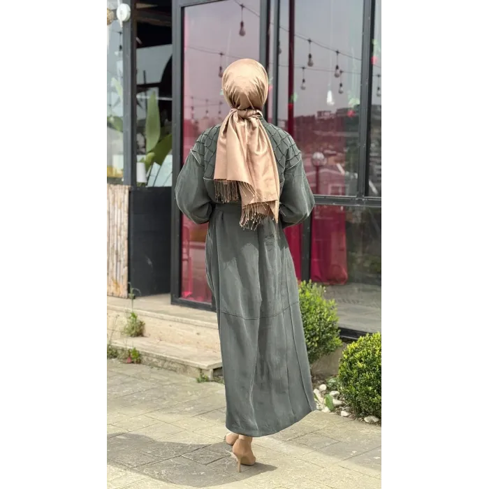 Misswhence Nervür Detaylı Pardesü 39505 SİYAH