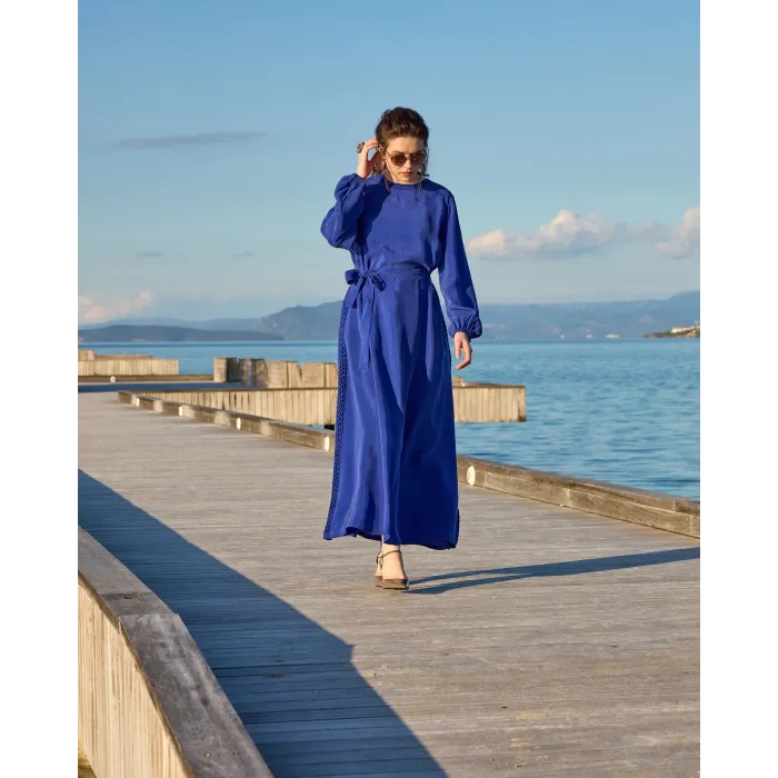 Misswhence Nervür Detaylı Elbise 39833 SİYAH