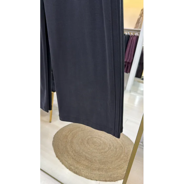 Sentez 5622 Doha Yanı Nervürlü Pantolon SİYAH