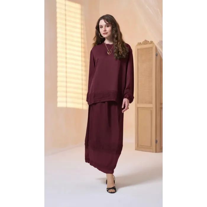 Misswhence Etekli Takım 39010 BORDO