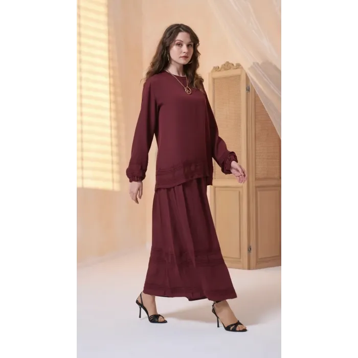 Misswhence Etekli Takım 39010 BORDO