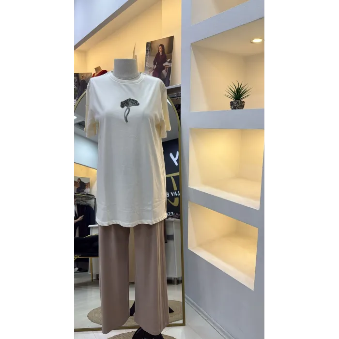 QMASH KISA KOLLU TİŞÖRT 4317 BEJ