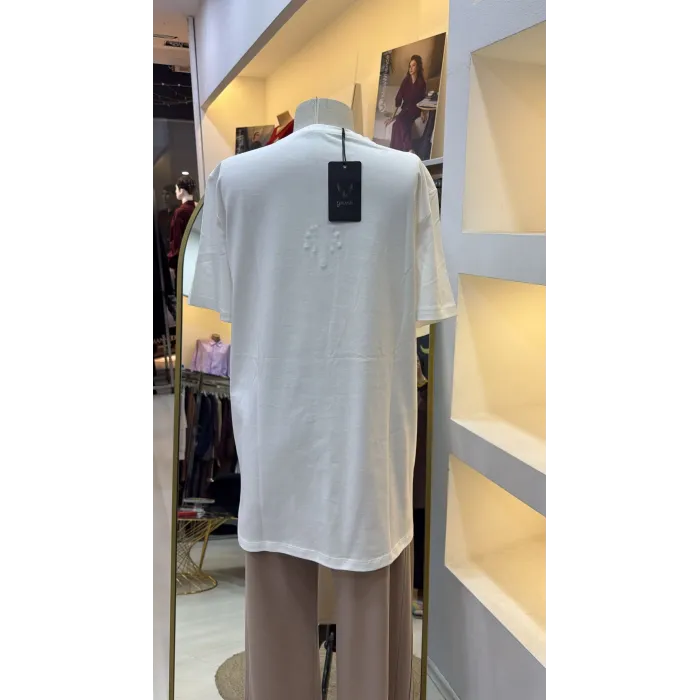 QMASH KISA KOLLU TİŞÖRT 4316 EKRU