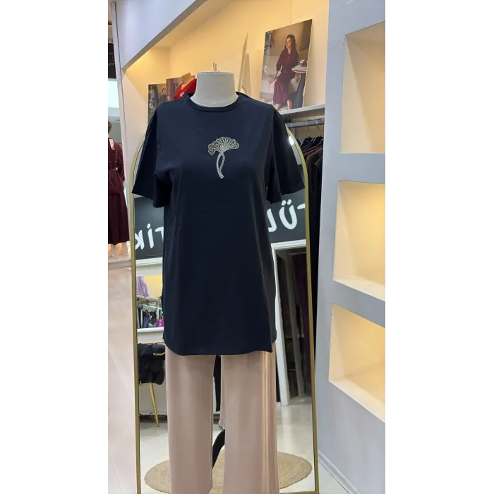 QMASH KISA KOLLU TİŞÖRT 4317 LACİVERT