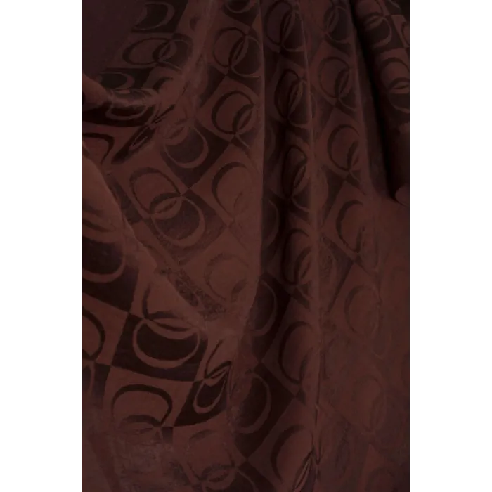 İmannoo Dama Desen Kahverengi Naia Pamuk Şal : 241-3001-997