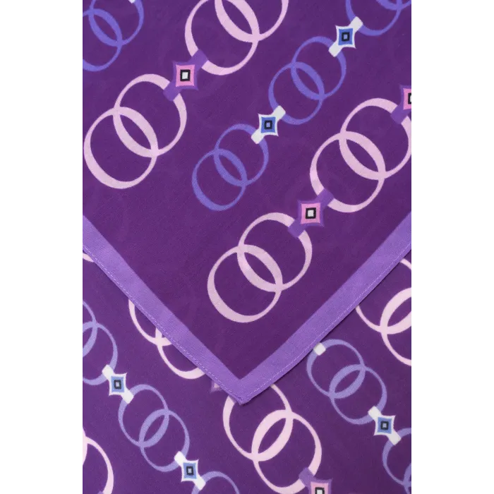 İmannoor Baklava Noor Floş Viskon Şal MOR - PURPLE 242 3014 080