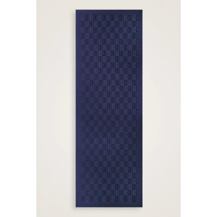 İmannoor Dama Desen Lacivert Naia Pamuk Şal 70x200 241-3001-003