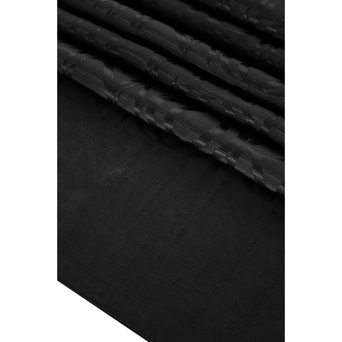 İmannoor Monogram Shiny Jakar Şal SİYAH - BLACK 251 3046 100