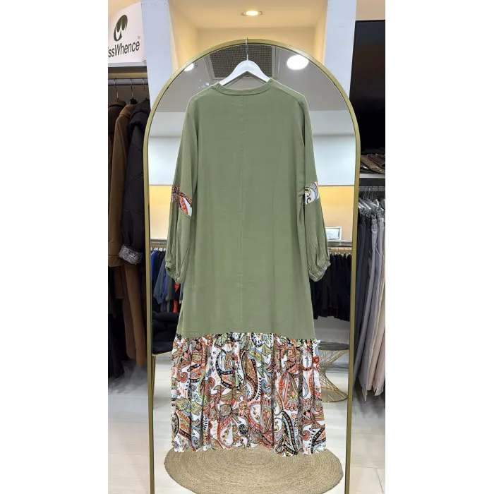 İnvee 6763 haki Koton Elbise