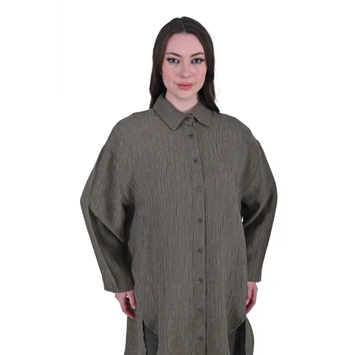 İNVEE 7017 MODAL TUNİK HAKİ