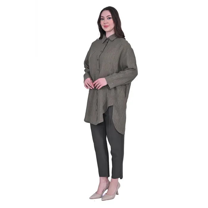 İNVEE 7017 MODAL TUNİK HAKİ