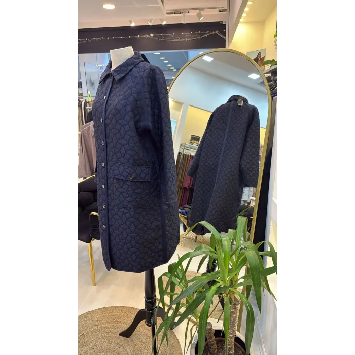 İnvee 7096 Kapitone Ceket - LACİVERT