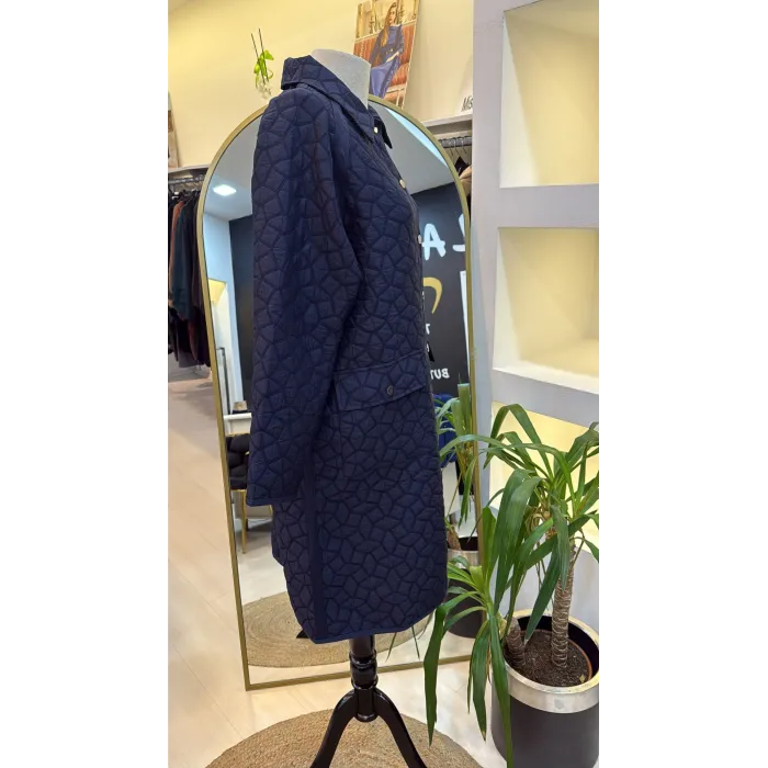 İnvee 7096 Kapitone Ceket - LACİVERT