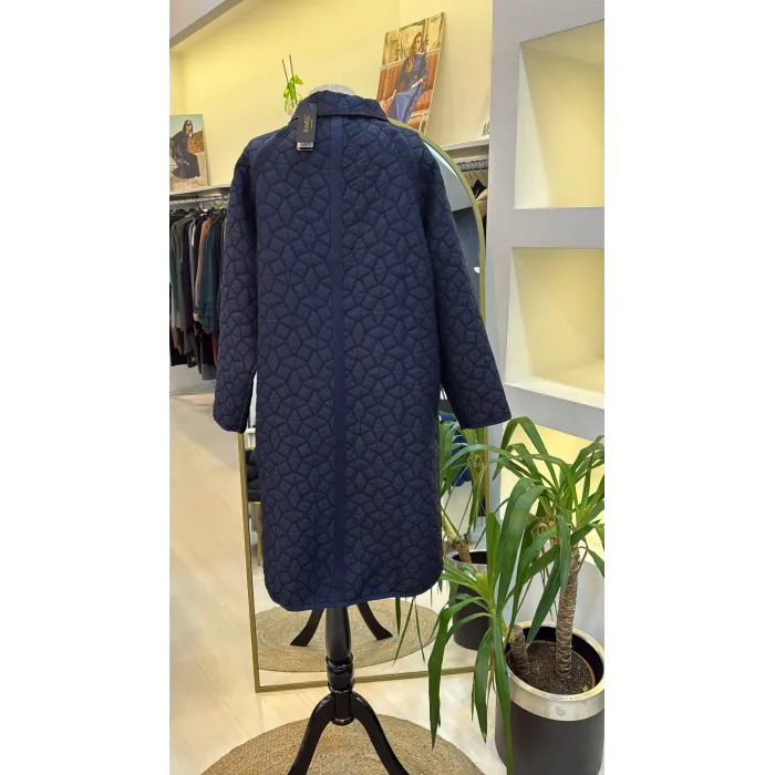 İnvee 7096 Kapitone Ceket - LACİVERT