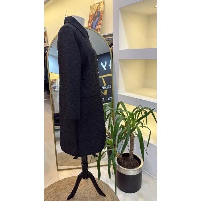 İnvee 7096 Kapitone Ceket - SİYAH