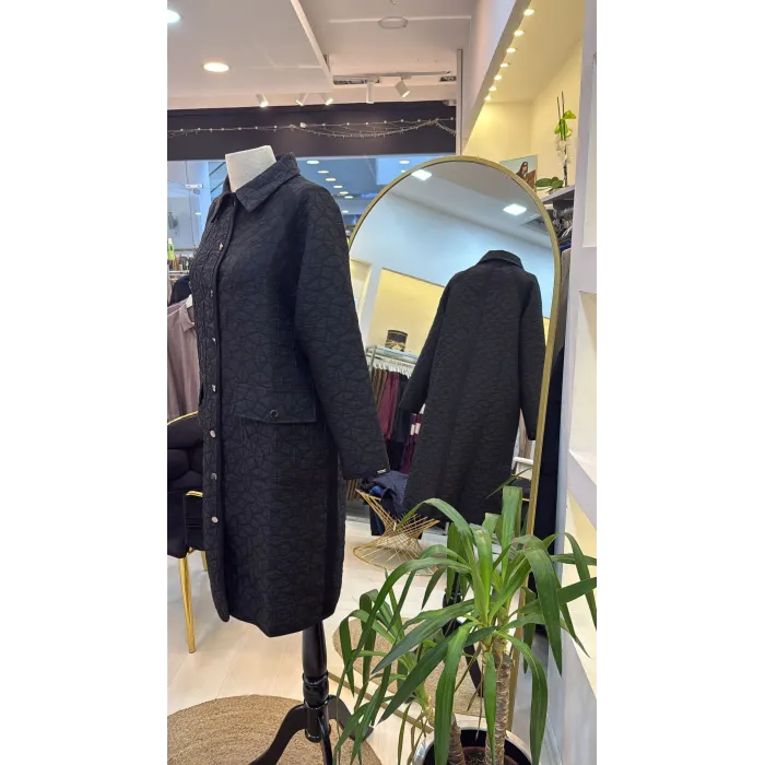 İnvee 7096 Kapitone Ceket - SİYAH