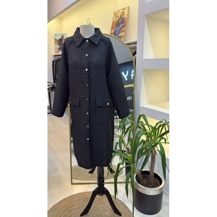 İnvee 7096 Kapitone Ceket - SİYAH