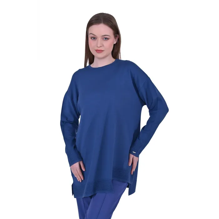 invee Bekletmeli Tunik İNDİGO 6840