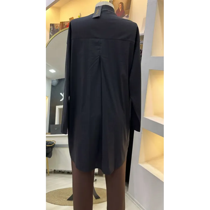 İnvee Desenli Gömlek 7187 orjinal siyah