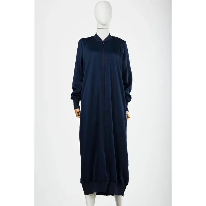 invee Fermuarlı Triko Detaylı Kap LACİVERT 6430