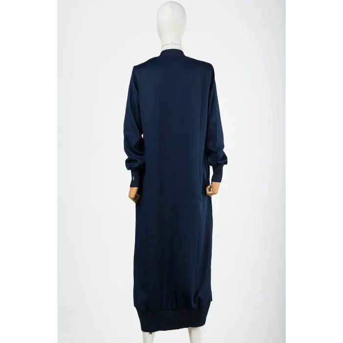 invee Fermuarlı Triko Detaylı Kap LACİVERT 6430