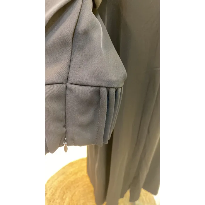 İNVEE GİZLİ DUGME DETAYLİ FERACE SİYAH 6968