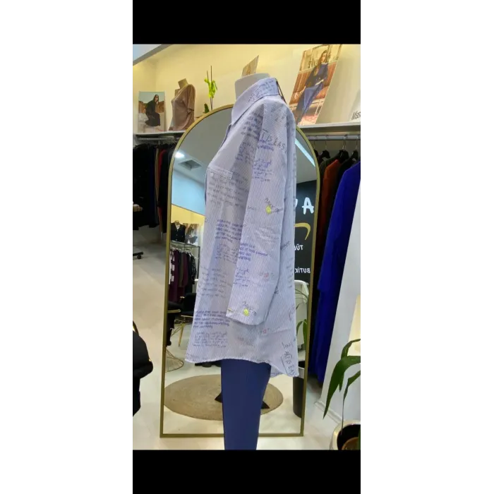 invee gomlek 7155 MAVİ