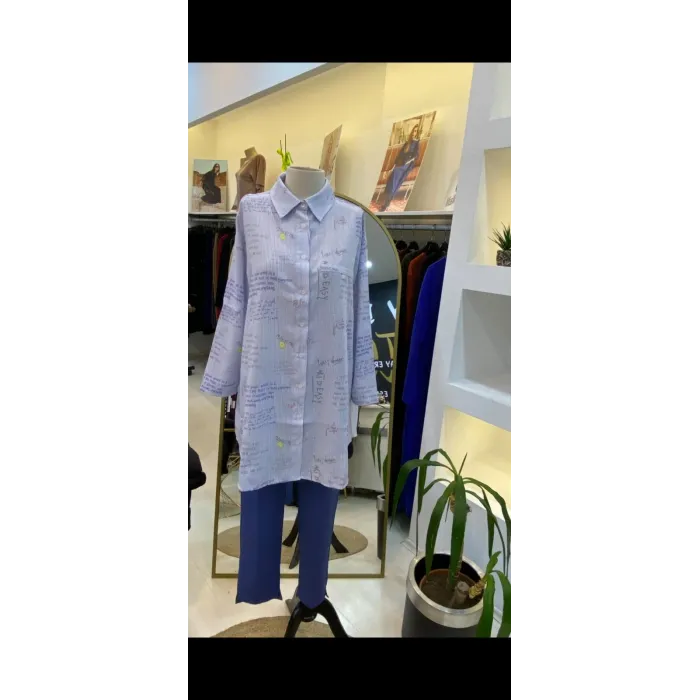 invee gomlek 7155 MAVİ