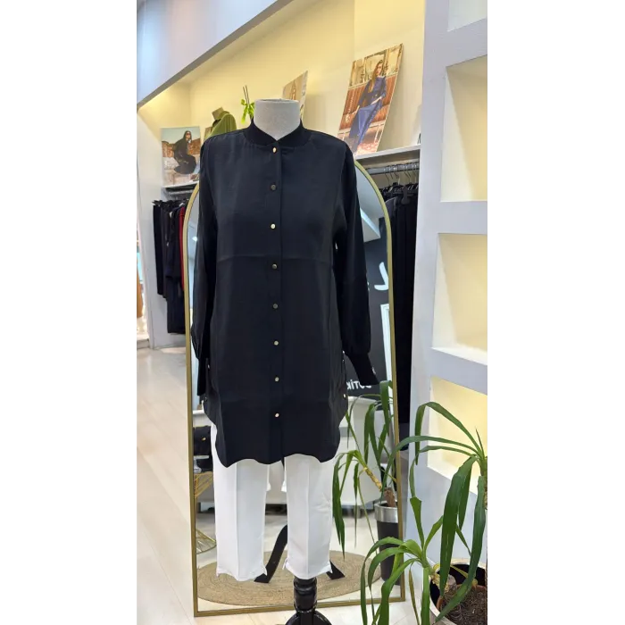 invee gomlek siyah 6674 M