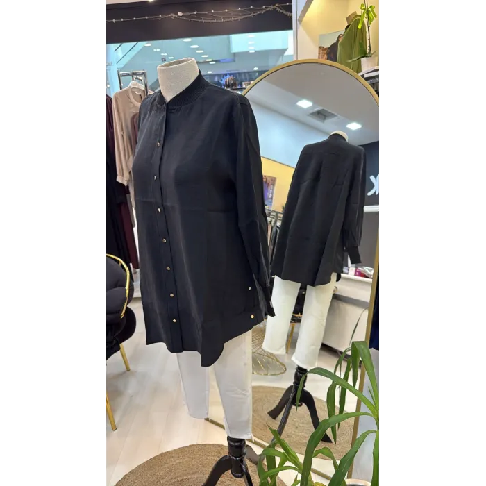 invee gomlek siyah 6674 M