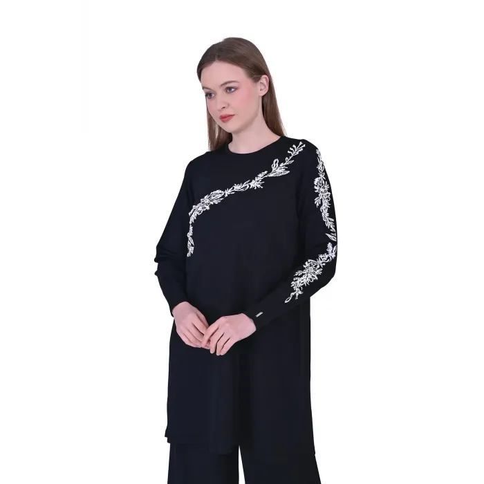 invee Güldalı Triko Tunik SİYAH 6849