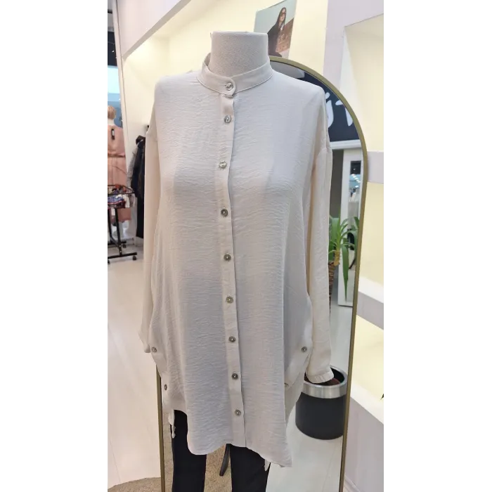 İNVEE HAKİM YAKA CAZ TUNİK 6941 BEJ