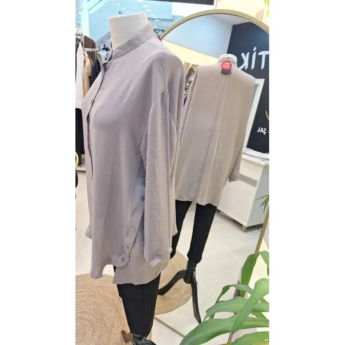 İNVEE HAKİM YAKA CAZ TUNİK 6941VİZON