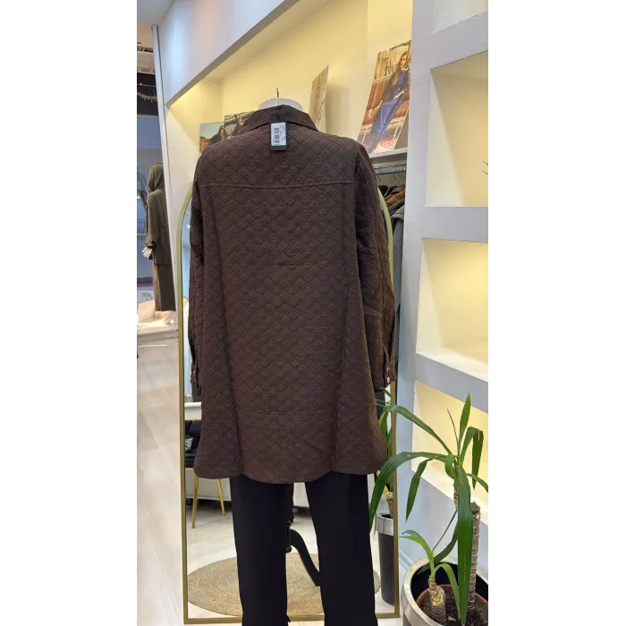 İnvee Kapitone kahve Ceket 6827