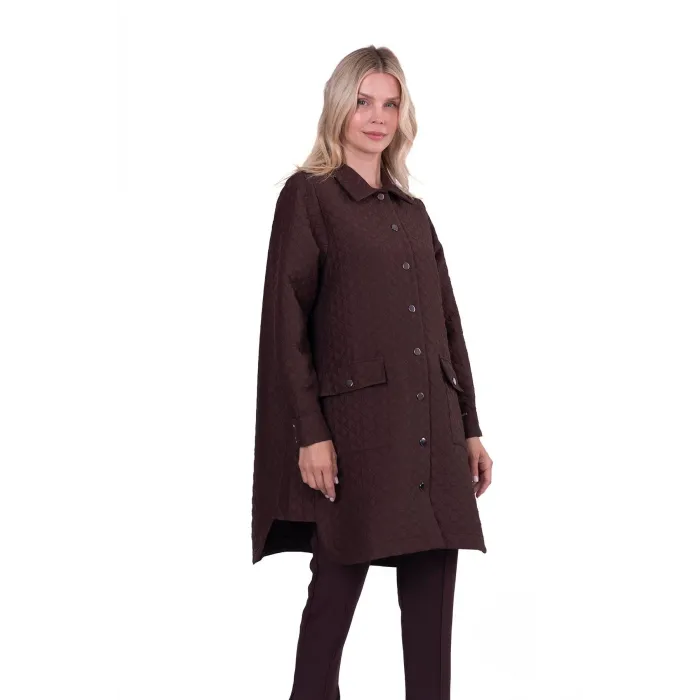 İnvee Kapitone KAHVE  Ceket 6879