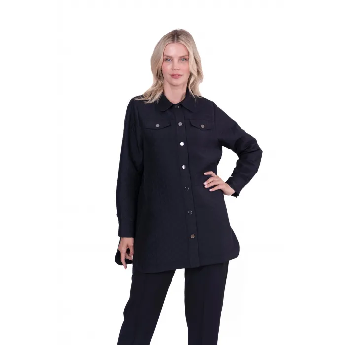 İnvee Kapitone SİYAH  Ceket 6827