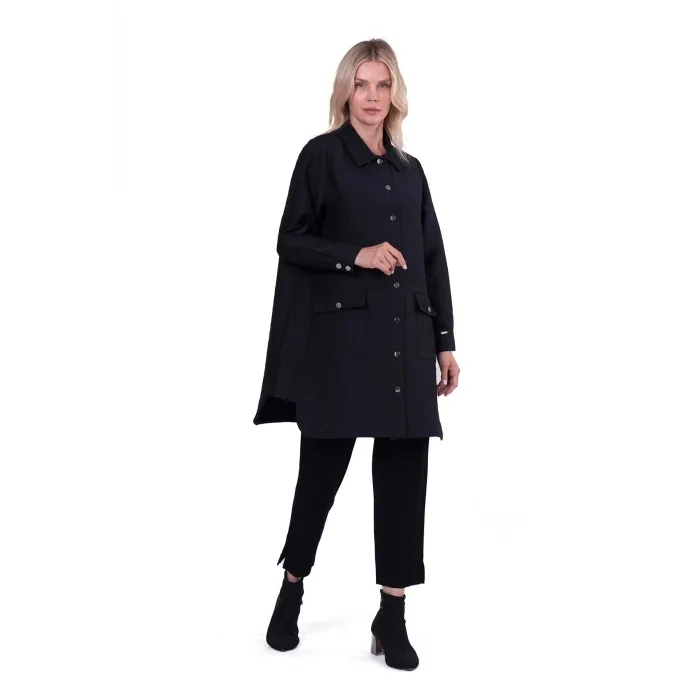 İnvee Kapitone siyah Ceket 6879