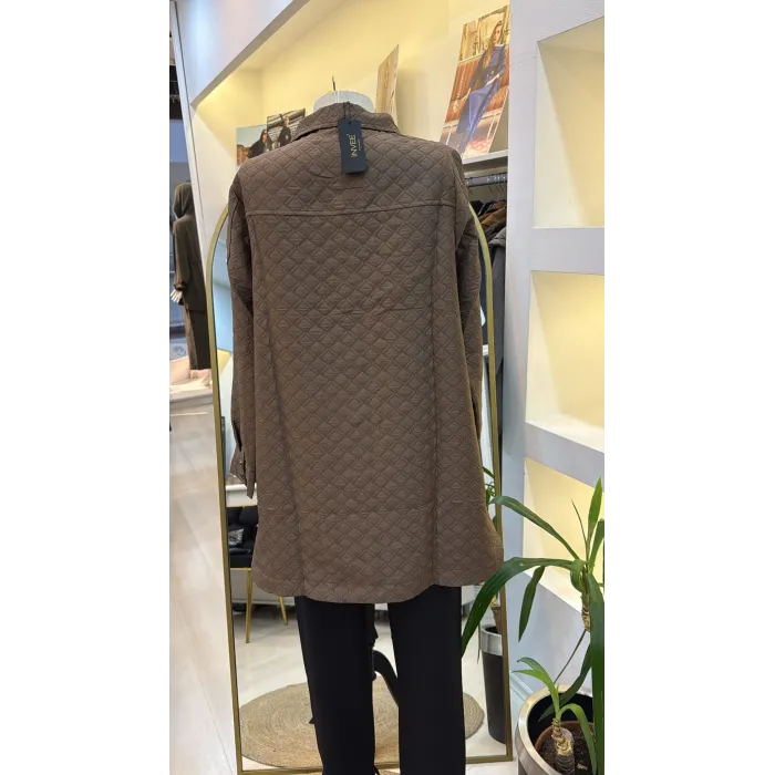 İnvee Kapitone vizon Ceket 6827