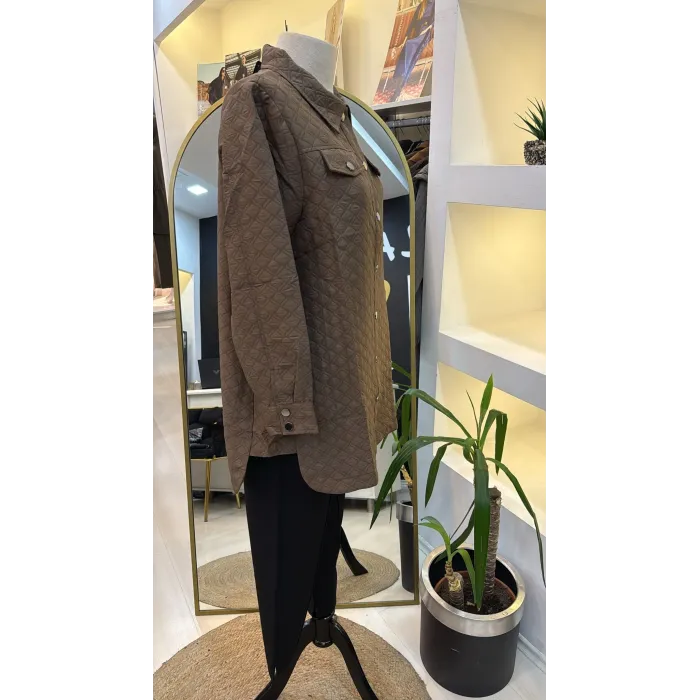 İnvee Kapitone vizon Ceket 6827