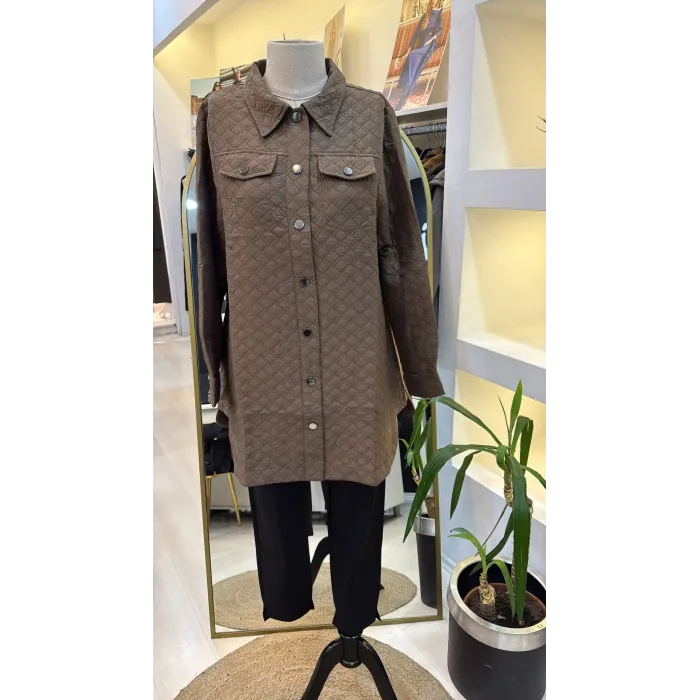 İnvee Kapitone vizon Ceket 6827