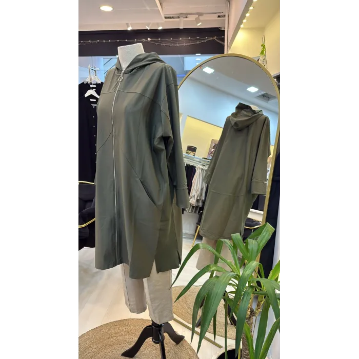 İnvee Kapşonlu yagmurluk 7045 haki