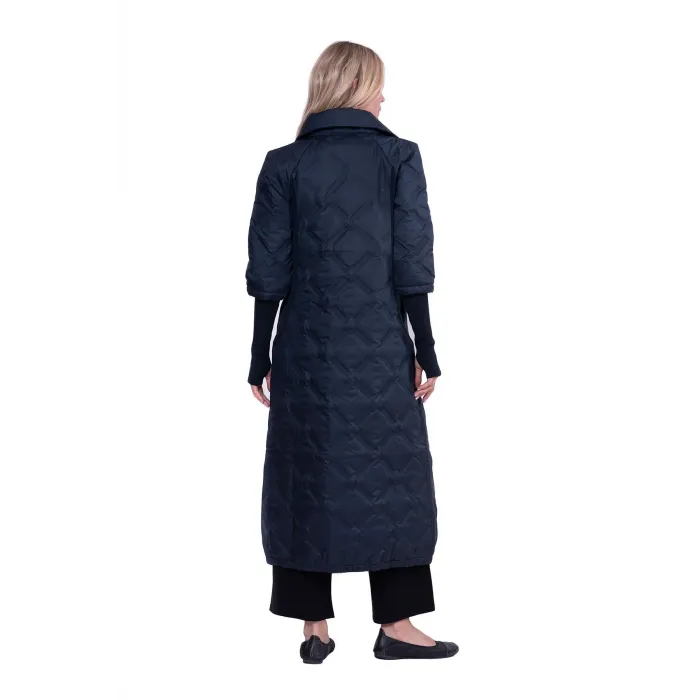 İNVEE KOLLARİ TRİKO ŞİŞME MONT LAÇİVERT 6378