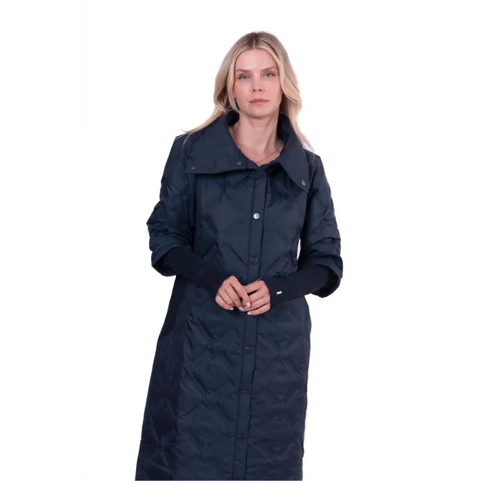 İNVEE KOLLARİ TRİKO ŞİŞME MONT LAÇİVERT 6378