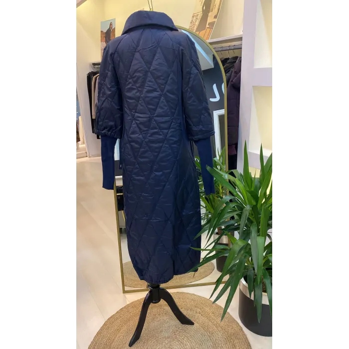 İNVEE KOLLARİ TRİKO ŞİŞME MONT LAÇİVERT 6378